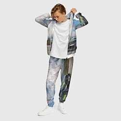 Костюм мужской Mercedes V8 Biturbo Racing Team AMG, цвет: 3D-белый — фото 2