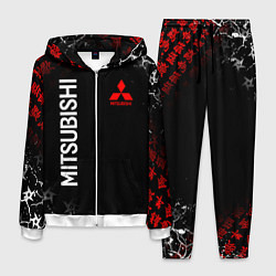 Костюм мужской MITSUBISHI SAMURAI JAPAN STYLE ИЕРОГЛИФЫ, цвет: 3D-белый