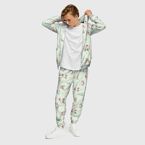 Мужской костюм Олени, медведи и еноты / 3D-Меланж – фото 3