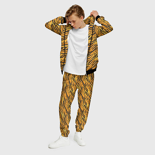Мужской костюм Тигровый Окрас Tiger / 3D-Черный – фото 3
