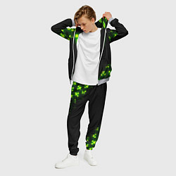 Костюм мужской MINECRAFT NEON LOGO CREEPER, цвет: 3D-меланж — фото 2