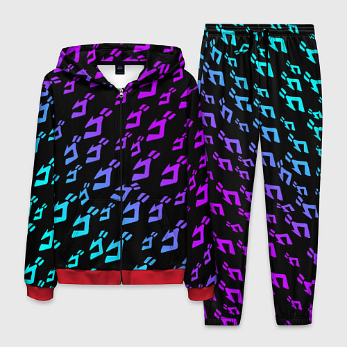 Мужской костюм JOJOS BIZARRE ADVENTURE NEON PATTERN НЕОН УЗОР / 3D-Красный – фото 1