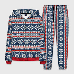 Костюм мужской Knitted Christmas Pattern, цвет: 3D-красный