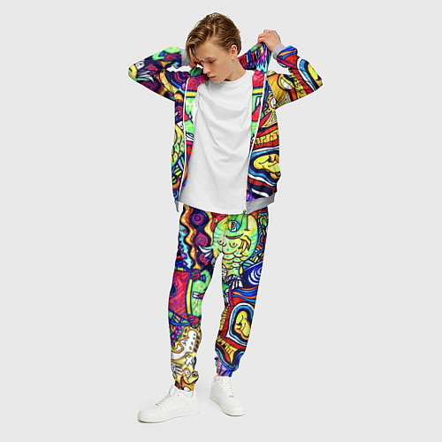 Мужской костюм ПСИХОДЕЛЛА / 3D-Меланж – фото 3