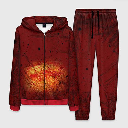 Мужской костюм Взрыв на Марсе / 3D-Красный – фото 1