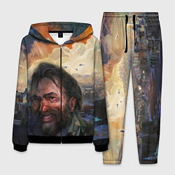 Костюм мужской Disco Elysium Harrier Du Bois, цвет: 3D-черный
