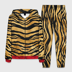 Костюм мужской Текстура шкуры тигра, цвет: 3D-красный