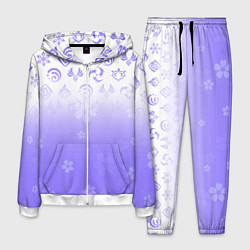Костюм мужской GENSHIN IMPACT SYMBOL PATTERN SAKURA САКУРА, цвет: 3D-белый