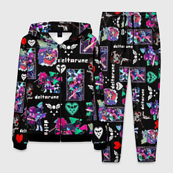 Костюм мужской DELTARUNE PATTERN ART ГЕРОИ ДЕЛЬТАРУН, цвет: 3D-черный