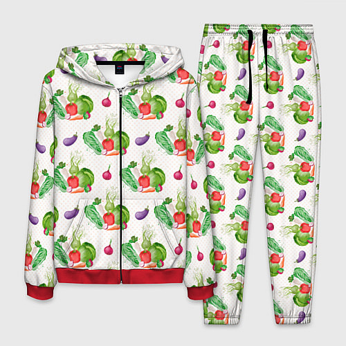 Мужской костюм Овощи с огорода / 3D-Красный – фото 1
