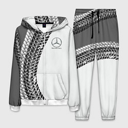 Костюм мужской Mercedes-Benz дрифт, цвет: 3D-белый