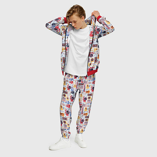 Мужской костюм Рок Музыкант / 3D-Красный – фото 3