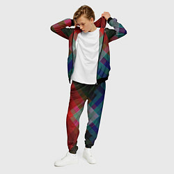 Костюм мужской Геометрический современный узор, цвет: 3D-черный — фото 2