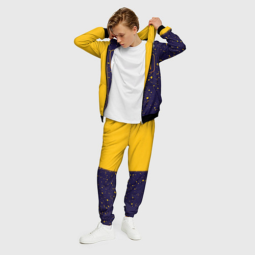 Мужской костюм BTS - Графика / 3D-Черный – фото 3