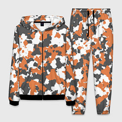 Костюм мужской Orange Camo, цвет: 3D-черный