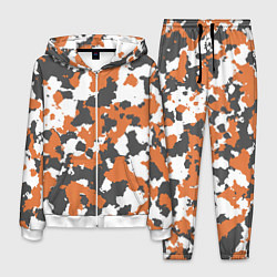 Костюм мужской Orange Camo, цвет: 3D-белый