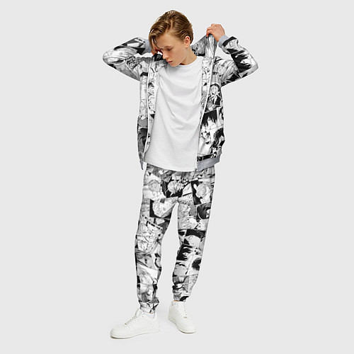 Мужской костюм Bungo Stray Dogs pattern / 3D-Меланж – фото 3