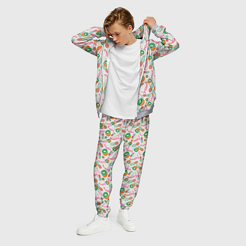 Мужской костюм Пингвины, киви и ананасы / 3D-Меланж – фото 3