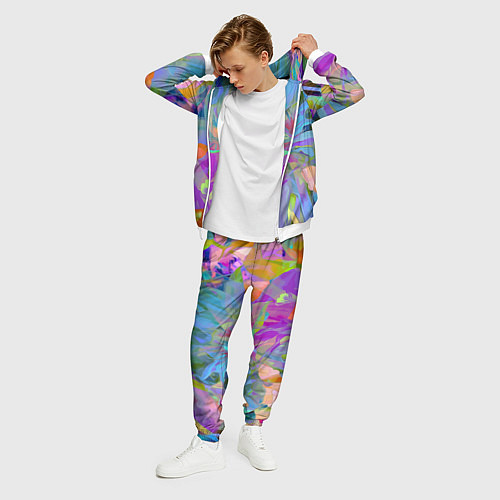 Мужской костюм Abstract color pattern Summer 2022 / 3D-Белый – фото 3