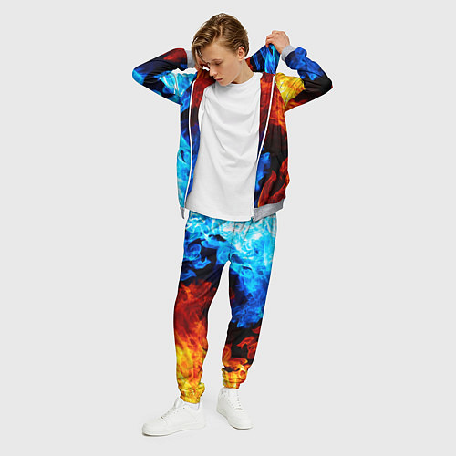 Мужской костюм Огонь - Вода Инь - Янь / 3D-Меланж – фото 3