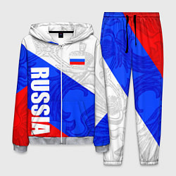 Костюм мужской RUSSIA - SPORTWEAR - ТРИКОЛОР, цвет: 3D-меланж