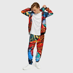 Костюм мужской Abstract color pattern Fashion 2022, цвет: 3D-черный — фото 2