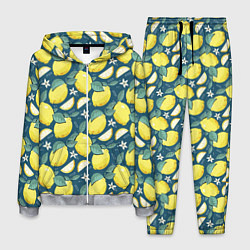 Костюм мужской Cute lemon pattern, цвет: 3D-меланж