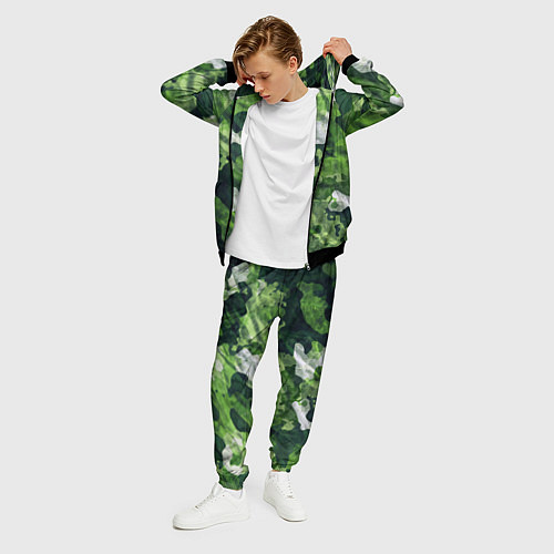 Мужской костюм Camouflage Pattern Камуфляж Паттерн / 3D-Черный – фото 3