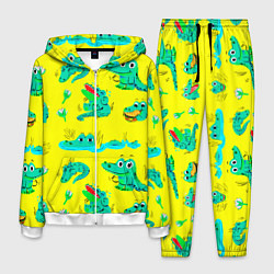 Костюм мужской GREEN CROCODILES, цвет: 3D-белый