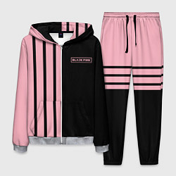 Костюм мужской BLACKPINK HALF BLACK-PINK MINI LOGO, цвет: 3D-меланж