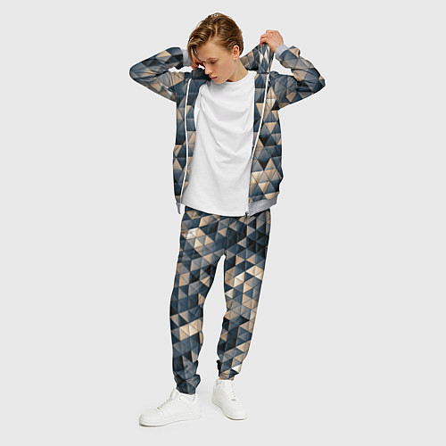 Мужской костюм Кибернетическая стена / 3D-Меланж – фото 3