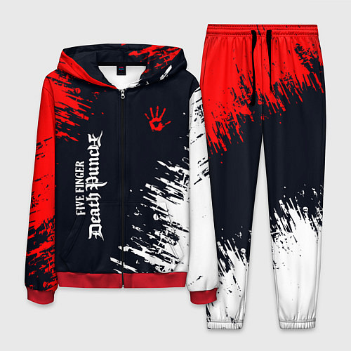 Мужской костюм Five Finger Death Punch - краска / 3D-Красный – фото 1