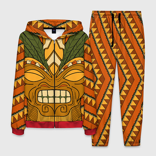 Мужской костюм Polynesian tiki ANGRY / 3D-Красный – фото 1