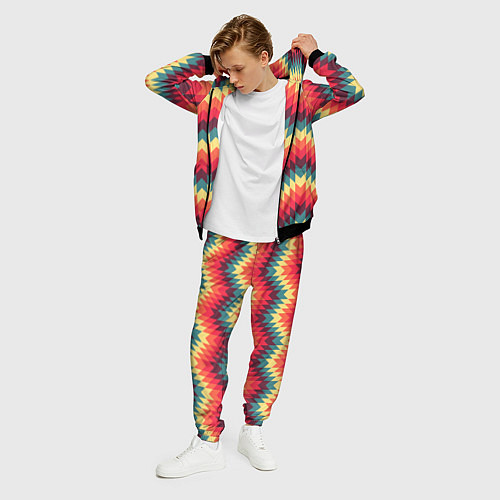 Мужской костюм Мексиканские узоры / 3D-Черный – фото 3