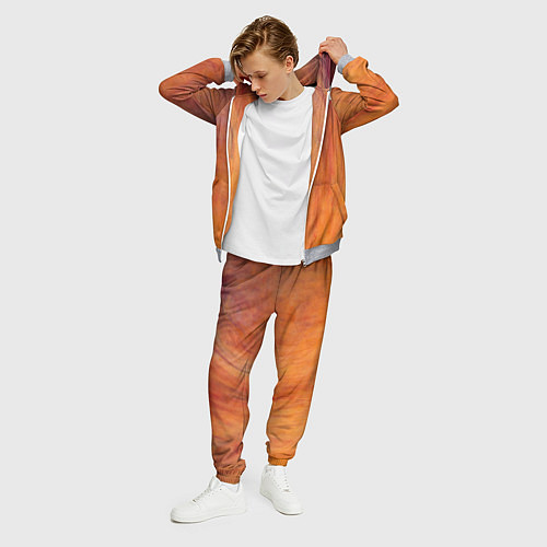 Мужской костюм Огненно-оранжевая поверхность / 3D-Меланж – фото 3