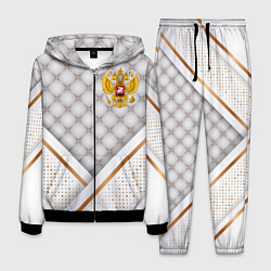 Костюм мужской Герб России white gold, цвет: 3D-черный