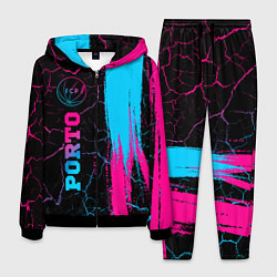 Костюм мужской Porto - neon gradient: по-вертикали, цвет: 3D-черный
