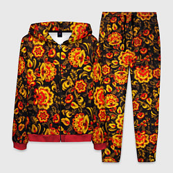 Костюм мужской Хохлома роспись, цвет: 3D-красный