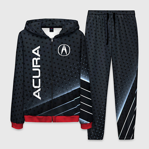 Мужской костюм Acura карбон / 3D-Красный – фото 1