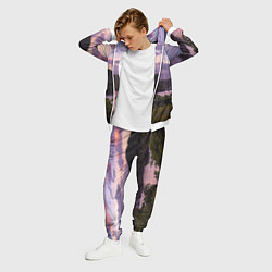 Костюм мужской Пейзаж вечерней реки и леса, цвет: 3D-белый — фото 2