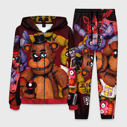 Мужской костюм Пять ночей Фредди / 3D-Красный – фото 1