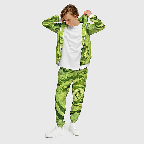 Мужской костюм Свежая капуста / 3D-Белый – фото 3
