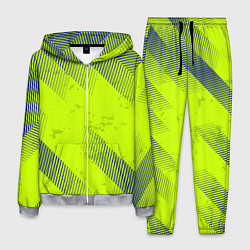 Костюм мужской Green sport style, цвет: 3D-меланж