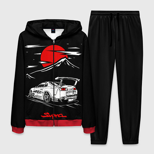 Мужской костюм Тойота супра - JDM Style / 3D-Красный – фото 1