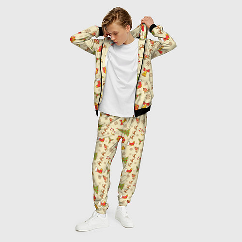 Мужской костюм С Новым 2023 Годом / 3D-Черный – фото 3