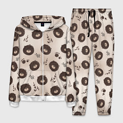 Костюм мужской Мишка косолапый, цвет: 3D-белый