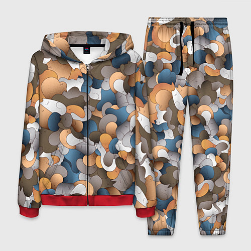 Мужской костюм Котики это жидкость / 3D-Красный – фото 1