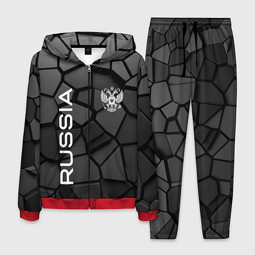 Мужской костюм Черная броня Россия / 3D-Красный – фото 1