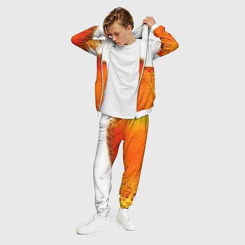 Мужской костюм Тёмное пиво / 3D-Белый – фото 3