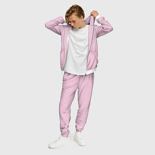 Мужской костюм Розовый радуга / 3D-Белый – фото 3